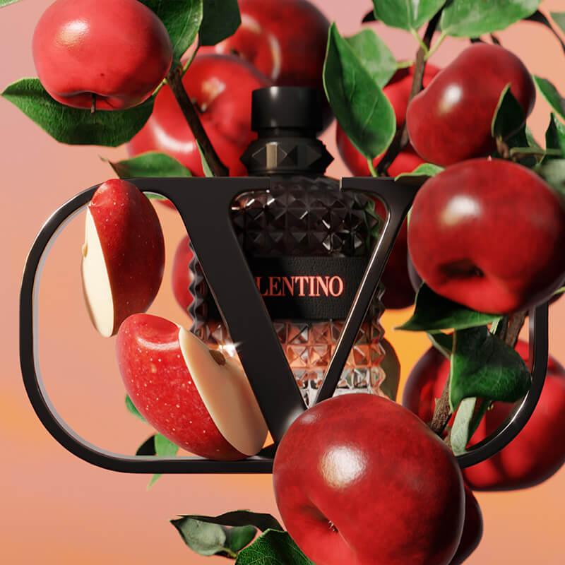 Red Apple Top Note BORN IN ROMA CORAL FANTASY UOMO_Men Fragrances_Valentino Beauty HK